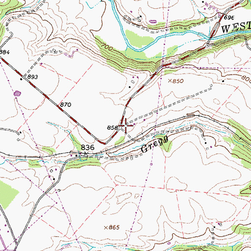 Topographic Map of Irvington School (historical), OH