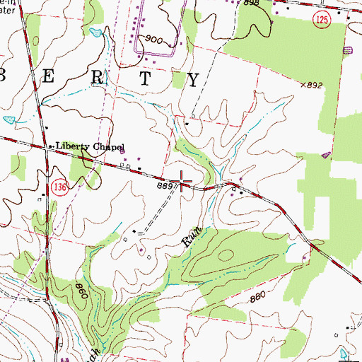 Topographic Map of Jerusalem School (historical), OH