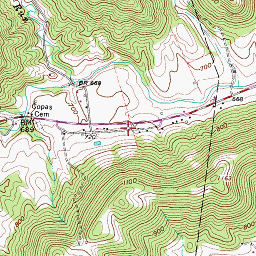Topographic Map of Mil School (historical), OH