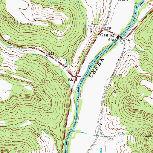 Topographic Map of Moore (historical), OH