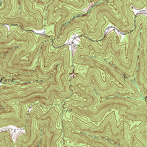 Topographic Map of Needmore School (historical), OH