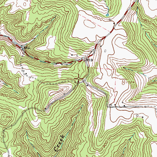 Topographic Map of Osman School (historical), OH