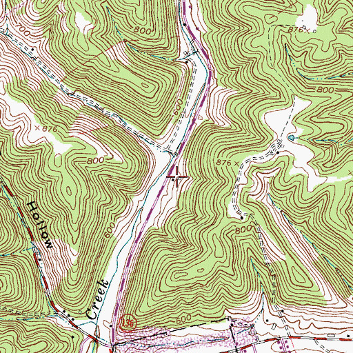 Topographic Map of Scott School (historical), OH