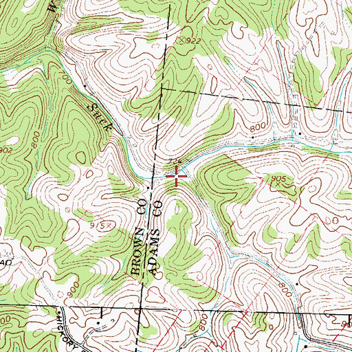 Topographic Map of Suck Run School (historical), OH