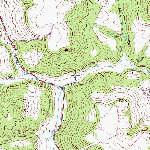 Topographic Map of Trotter School (historical), OH