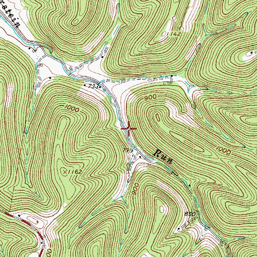 Topographic Map of Winterstein School (historical), OH