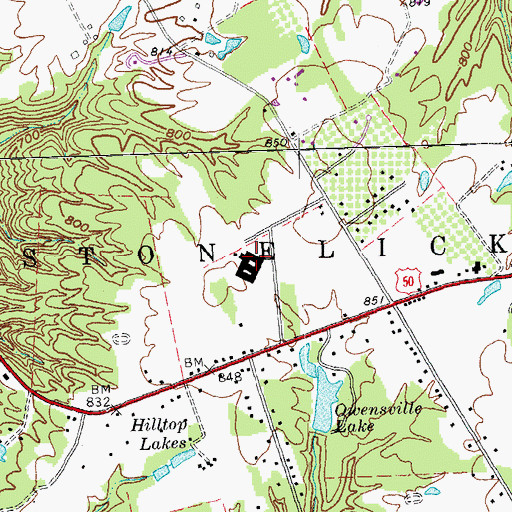 Topographic Map of Clermont County School for the Trainable, OH