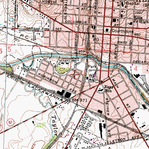 Topographic Map of Deeper Life Church of Christ, OH