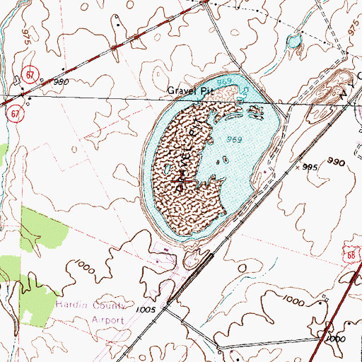 Topographic Map of Saulisberry Park, OH