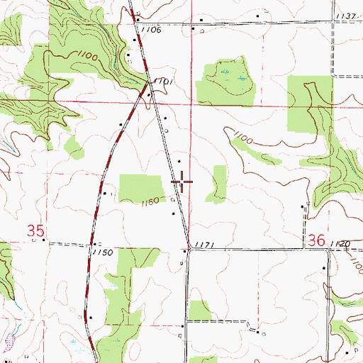 Topographic Map of Dyes School (historical), OH