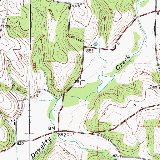 Topographic Map of Fairview School (historical), OH