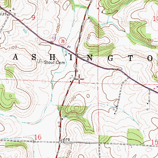 Topographic Map of Griggs Valley School (historical), OH