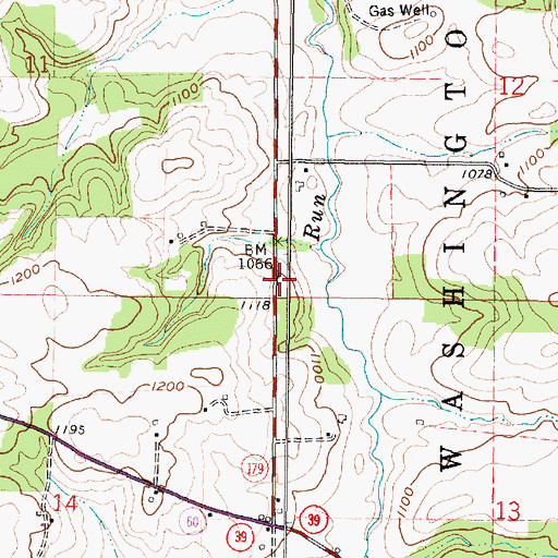 Topographic Map of Knox School (historical), OH