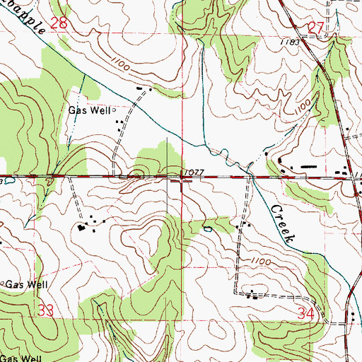 Topographic Map of Lowes School (historical), OH