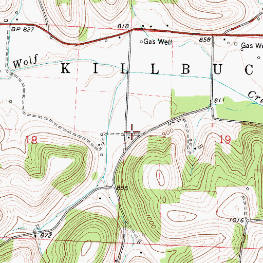 Topographic Map of McKelvey School (historical), OH