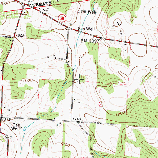 Topographic Map of Phinney School (historical), OH