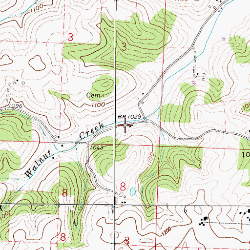 Topographic Map of School Number 3 (historical), OH