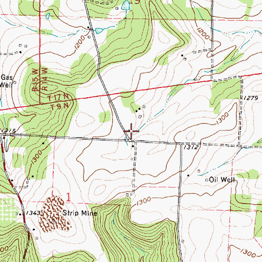 Topographic Map of Stone School (historical), OH