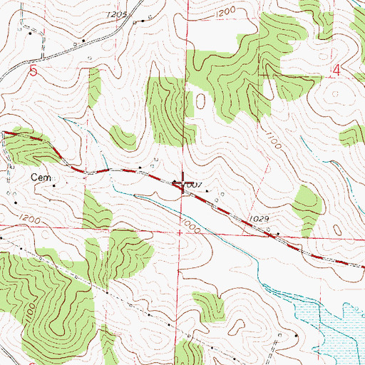 Topographic Map of Switzerland School (historical), OH