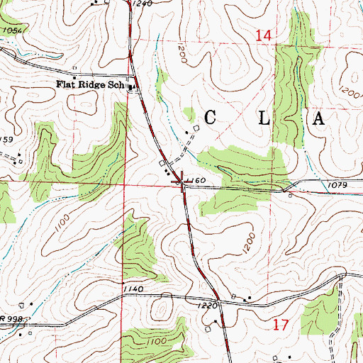 Topographic Map of Yoder School (historical), OH