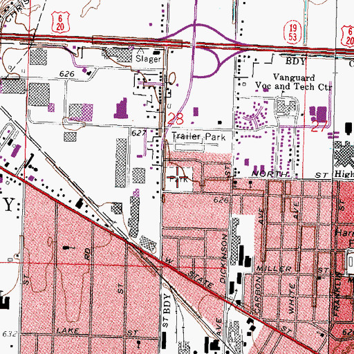 Topographic Map of Anderson Field, OH
