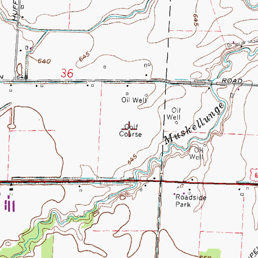 Topographic Map of Sycamore Hills Golf Course, OH