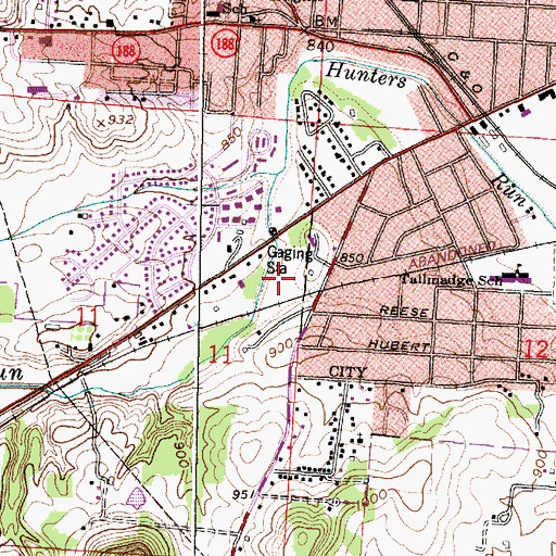 Topographic Map of Olivedale Park, OH