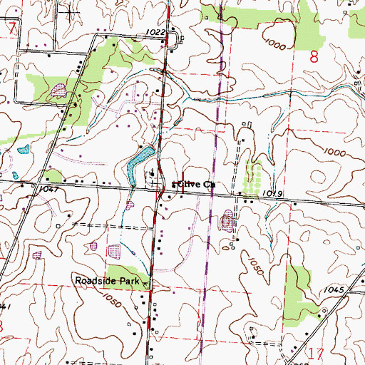 Topographic Map of Pope School (historical), OH