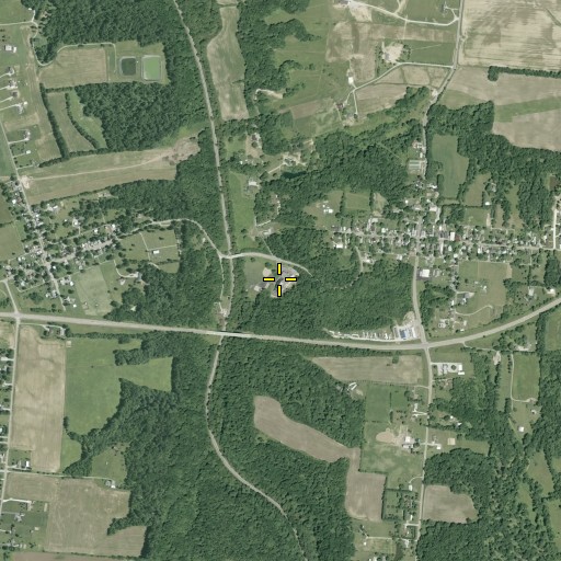 Aerial/Satellite Image of Rushville Middle School, OH