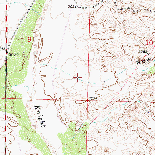 Topographic Map of Row Water Canyon, AZ