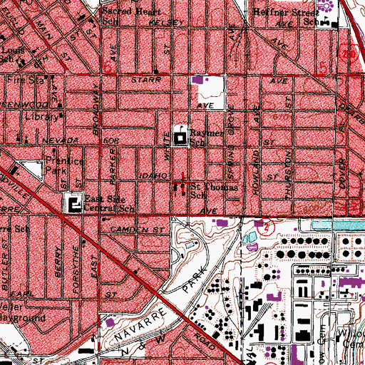 Topographic Map of Eagle Academy, OH