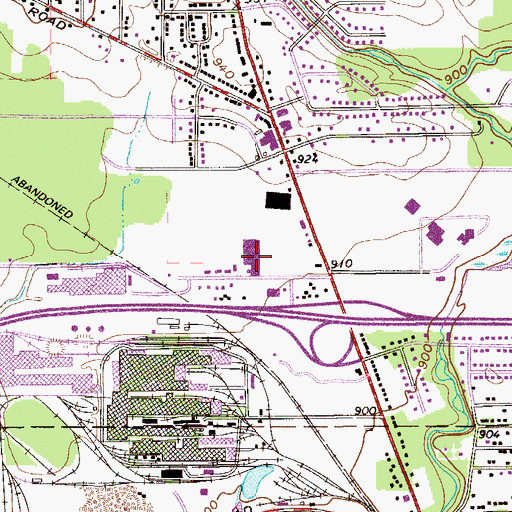 Topographic Map of Champion Hills Plaza Shopping Center, OH