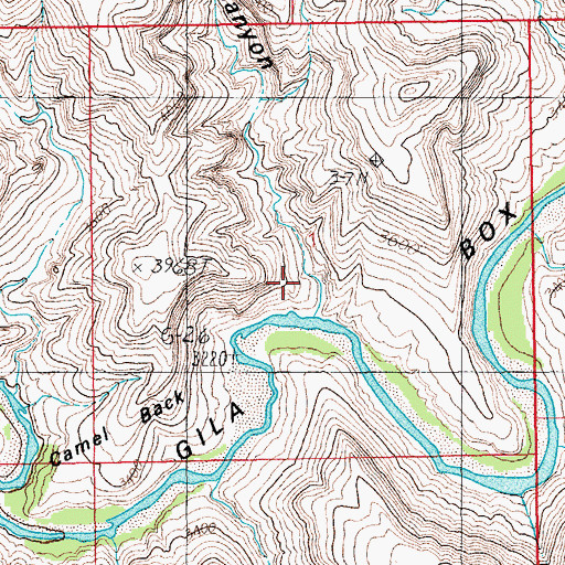 Topographic Map of Roy Canyon, AZ