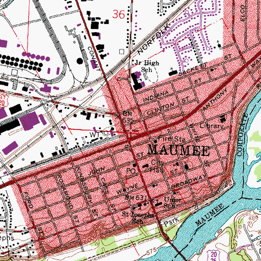 Topographic Map of Golden Gate Shopping Center, OH