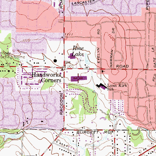 Topographic Map of Western Fair Plaza Shopping Center, OH