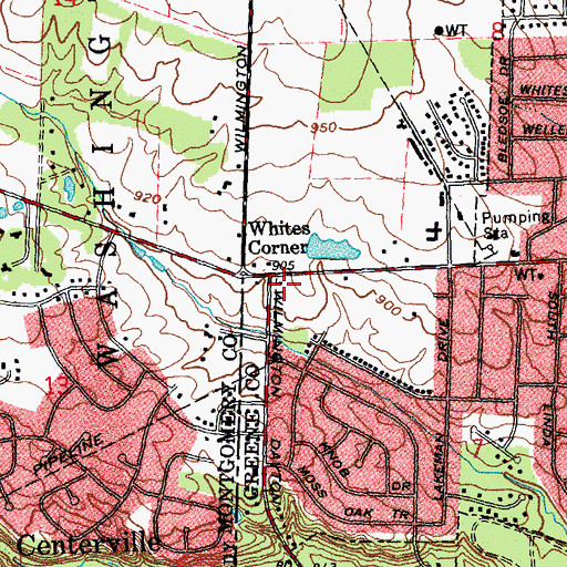Topographic Map of Pelbrook Community Shopping Center, OH