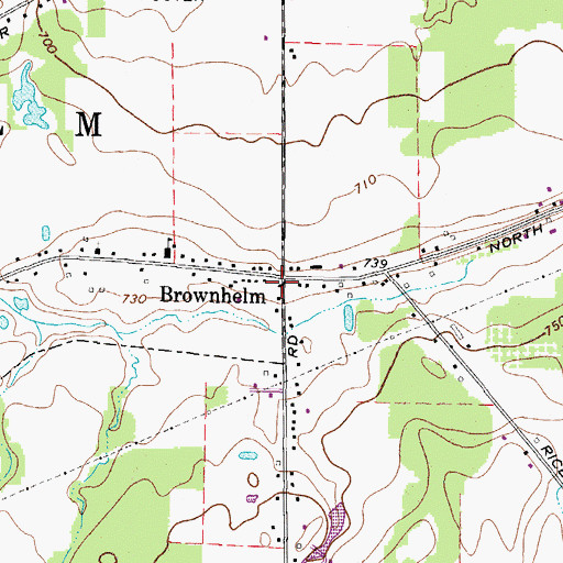Topographic Map of Brownhelm, OH