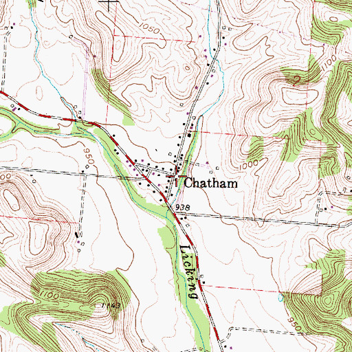 Topographic Map of Chatham, OH