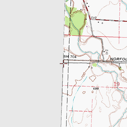 Topographic Map of South Delta, OH
