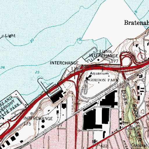 Topographic Map of Interchange 176, OH