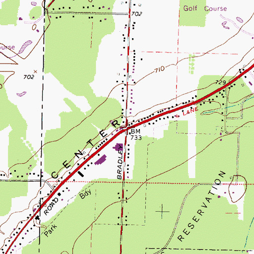 Topographic Map of Bement, OH