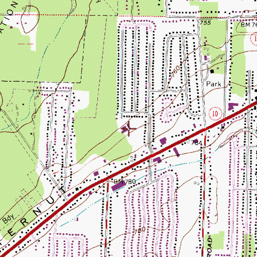 Topographic Map of Forest Primary School, OH