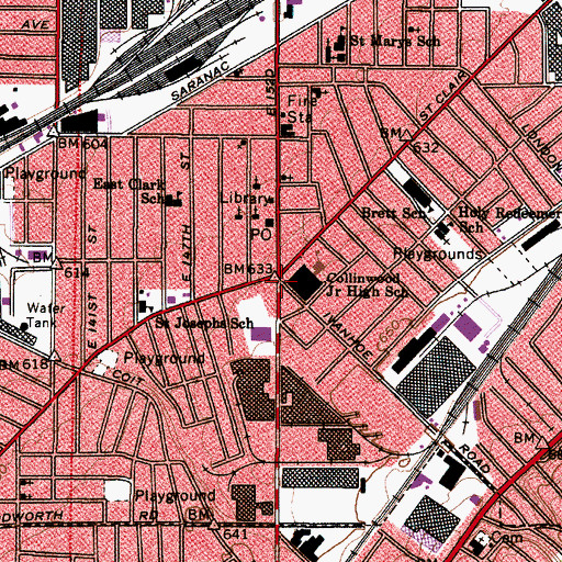 Topographic Map of Five Points, OH