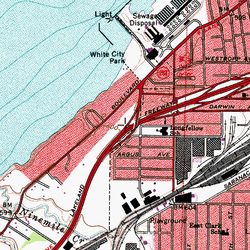 Topographic Map of Interchange 179, OH