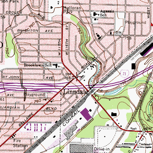 Topographic Map of Gresham, OH