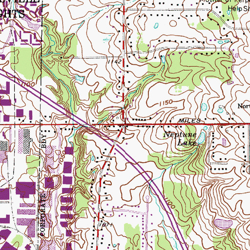 Topographic Map of North Solon, OH