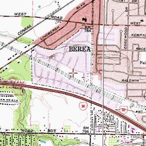 Topographic Map of Smith Elementary School, OH