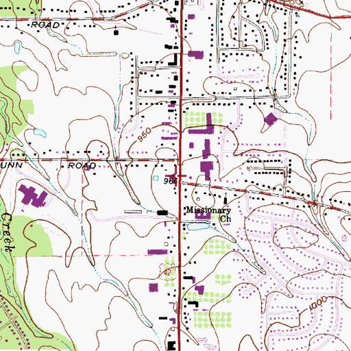 Topographic Map of Pearl South Plaza Shopping Center, OH