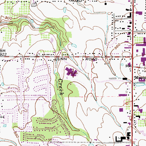 Topographic Map of Strongsville High School, OH