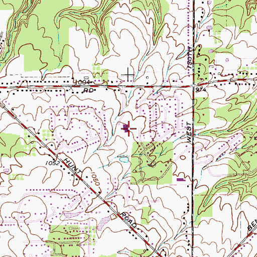 Topographic Map of Howard Chapman Elementary School, OH